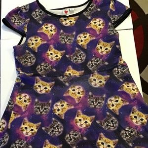 Love Rocks Girls Cat Dress Size XL